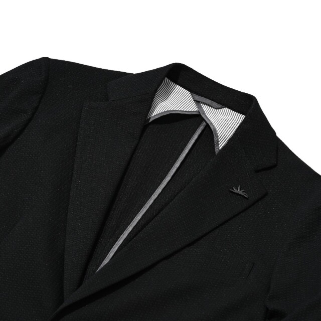 PUNTO JACQUARD JERSEY SINGLE JACKET ドットジャガードストレッチシングルジャケット