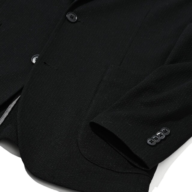 PUNTO JACQUARD JERSEY SINGLE JACKET ドットジャガードストレッチシングルジャケット