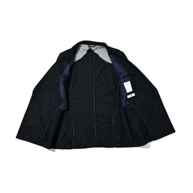 LINEA RASCHEL SUMMER WOOL DOUBLE BREASTED JACKET リネア・ラッセルストレッチサマーウールダブルブレストジャケット