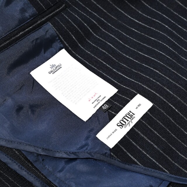 LINEA RASCHEL SUMMER WOOL DOUBLE BREASTED JACKET リネア・ラッセルストレッチサマーウールダブルブレストジャケット