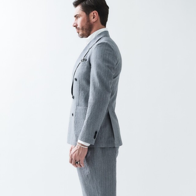 ARTISAN SUMMER MOHAIR  DOUBLE BREASTED JACKET アルティザン・サマーモヘアダブルブレストジャケット