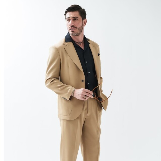 LEON SUPER120’s SUMMER WOOL SINGLE JACKETレオンスーパー120’sサマーウールジャケット