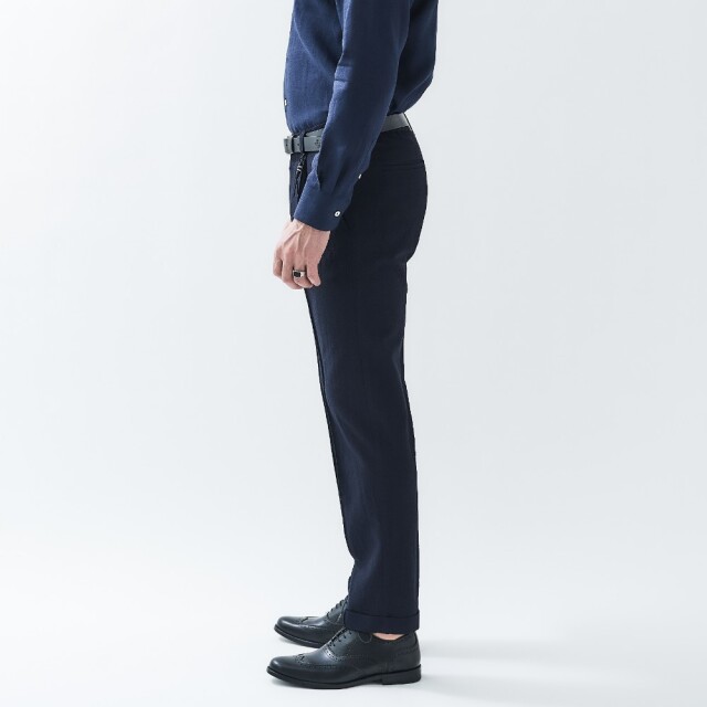 LUCENTE SUMMER WOOL 1PLEATS PANTS (UNO) ルチェンテ・サマーウールワンプリーツパンツ(ウーノ)
