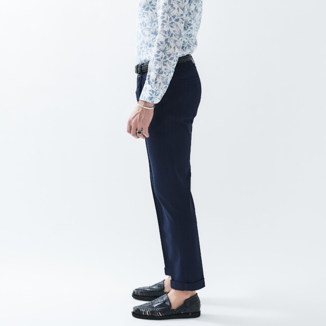 PUNTO JACQUARD JERSEY 1PLEATS PANTS (UNO) プント・ジャガード・ジャージワンプリーツパンツ(ウーノ)