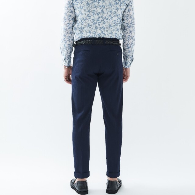 PUNTO JACQUARD JERSEY 1PLEATS PANTS (UNO) プント・ジャガード・ジャージワンプリーツパンツ(ウーノ)