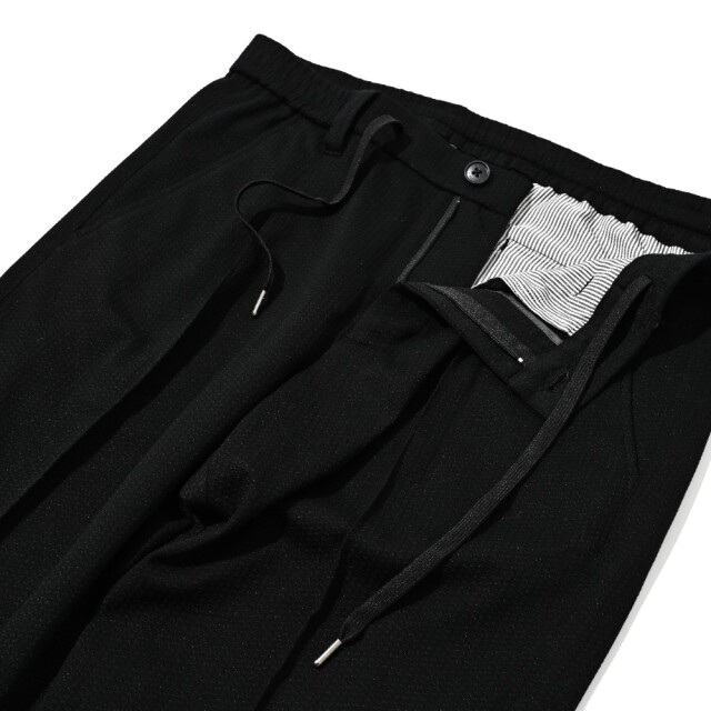 PUNTO JACQUARD JERSEY 1PLEATS PANTS (UNO) プント・ジャガード・ジャージワンプリーツパンツ(ウーノ)