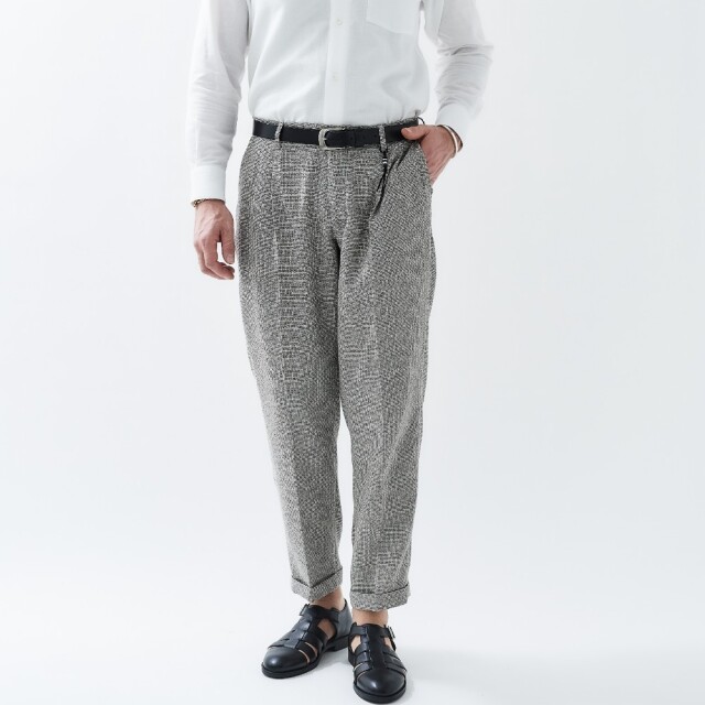 VARIO YARN 2PLEATS PANTS  ヴァリオヤーン・ツープリーツパンツ(コモド)
