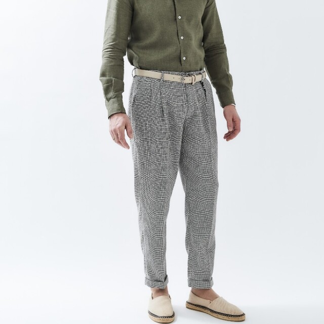 VARIO YARN 2PLEATS PANTS  ヴァリオヤーン・ツープリーツパンツ(コモド)