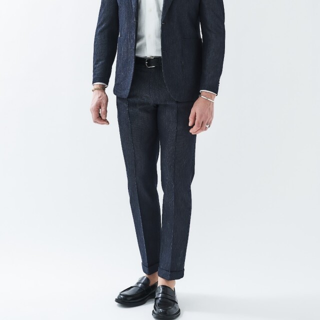 RIFLESSO SUMMER WOOL 1PLEATS PANTS (UNO) リフレッソストレッチ・サマーウールワンプリーツパンツ(ウーノ)