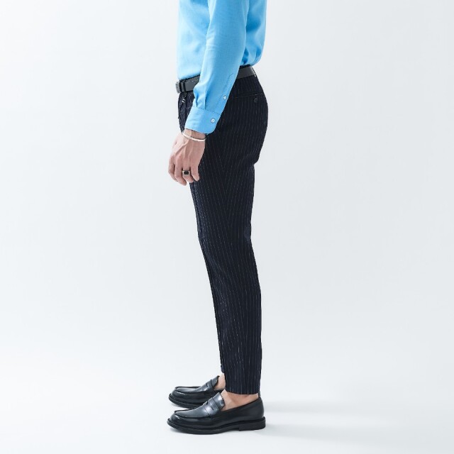 LINEA RASCHEL SUMMER WOOL NO PLEATS PANTS (FILO) リネア・ラッセルストレッチサマーウールノープリーツパンツ(フィーロ)