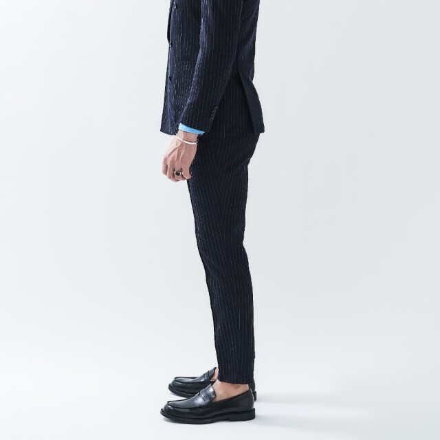 LINEA RASCHEL SUMMER WOOL NO PLEATS PANTS (FILO) リネア・ラッセルストレッチサマーウールノープリーツパンツ(フィーロ)