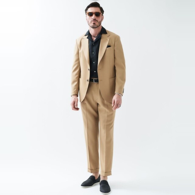 LEON SUPER120’s SUMMER WOOL 2PLEATS PANTSレオンスーパー120’sサマーウールツープリーツパンツ