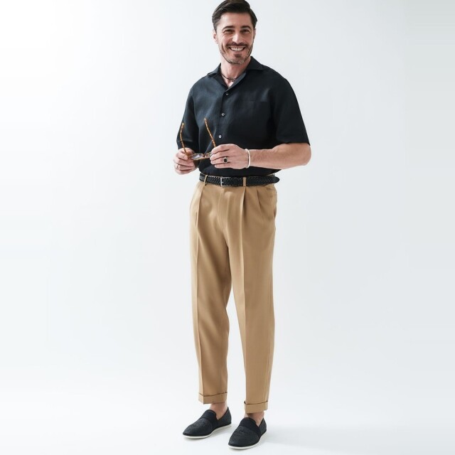 LEON SUPER120’s SUMMER WOOL 2PLEATS PANTSレオンスーパー120’sサマーウールツープリーツパンツ