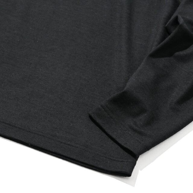 LEON SUPER100’s SUMMER WOOL LONG SLEEVE T-SHIRTレオンスーパー100’sサマーウールヘンリーネックロングスリーブTシャツ