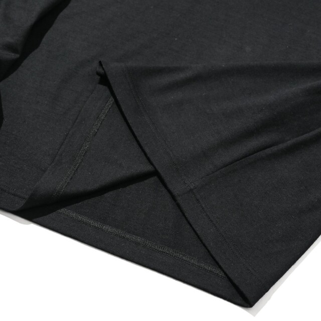LEON SUPER100’s SUMMER WOOL LONG SLEEVE T-SHIRTレオンスーパー100’sサマーウールヘンリーネックロングスリーブTシャツ