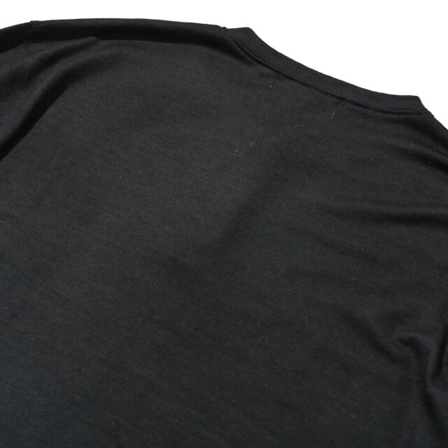 LEON SUPER100’s SUMMER WOOL LONG SLEEVE T-SHIRTレオンスーパー100’sサマーウールヘンリーネックロングスリーブTシャツ