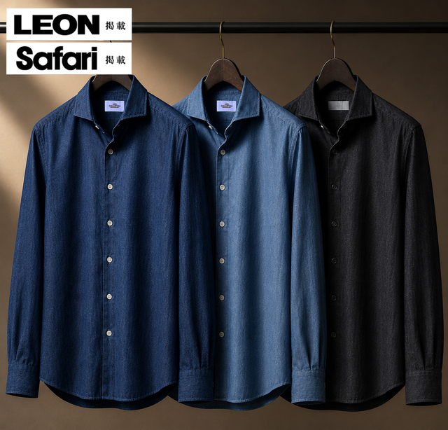 新色入荷】インディゴデニムドレスシャツ MENS SHIRT GALLIPOLI