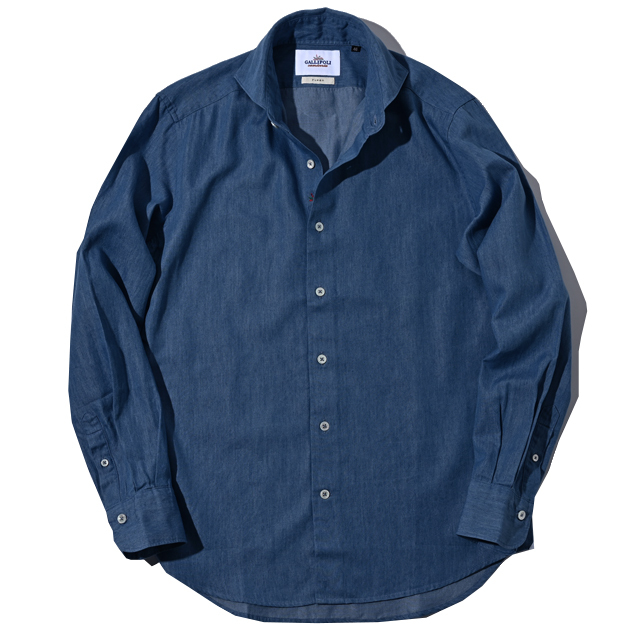 新色入荷】インディゴデニムドレスシャツ MENS SHIRT GALLIPOLI