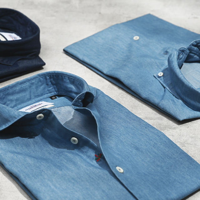 新色入荷】インディゴデニムドレスシャツ MENS SHIRT GALLIPOLI
