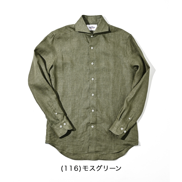ウォッシュドリネンシャツ