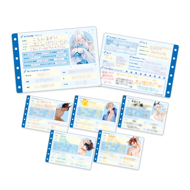 獣人水泳部！ランダムプロフィール帳 サンプル画像