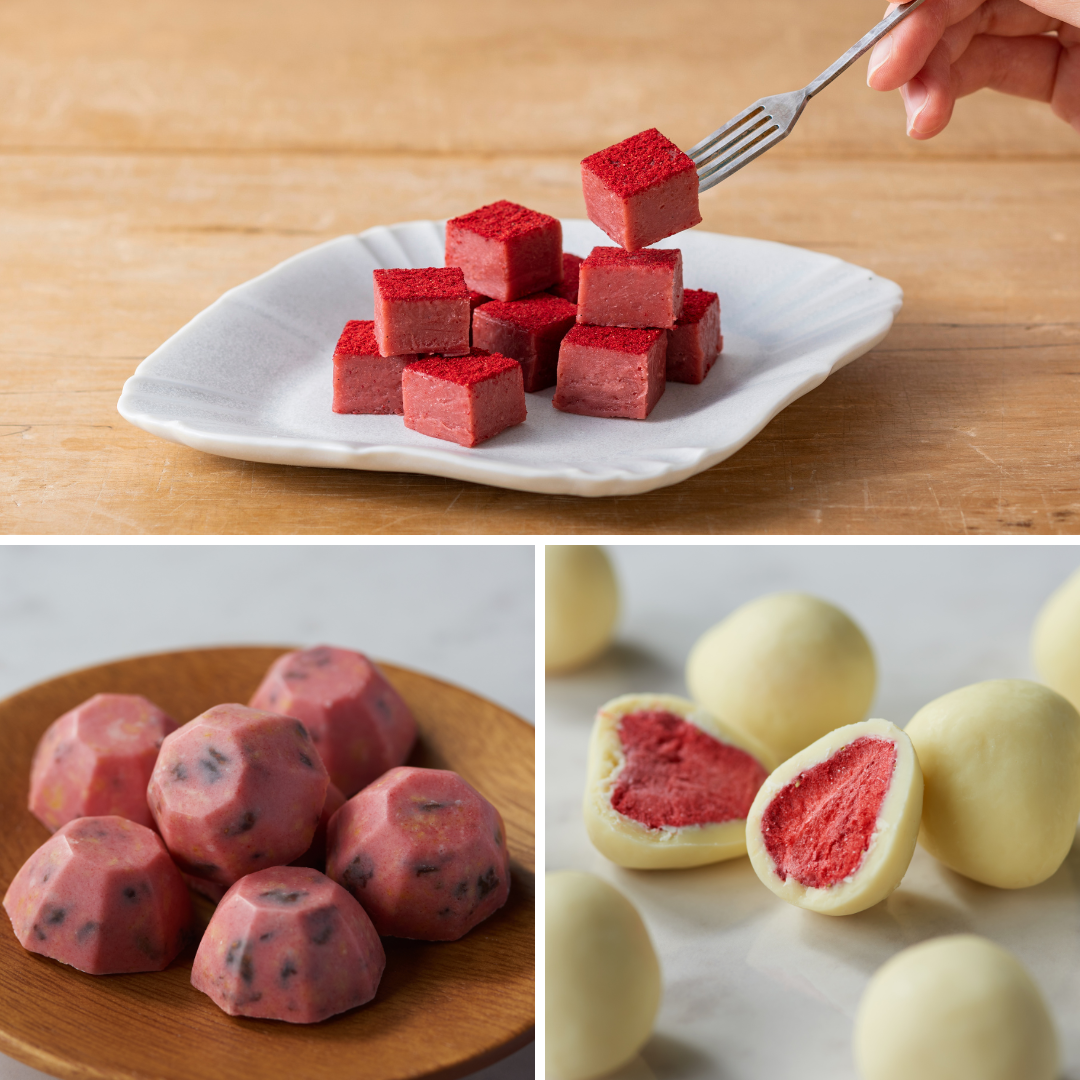 セットでお得♪いちごの生チョコ＆クランチ・ホワイトチョコレート