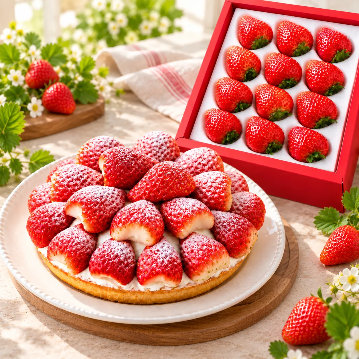 いちごの里タルト&いちご12〜15粒入りセット