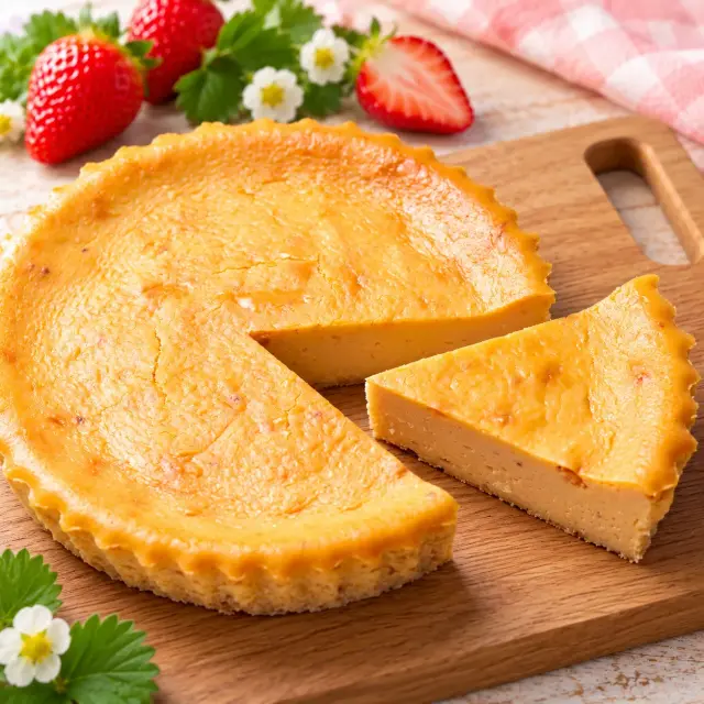 いちご畑のチーズケーキ