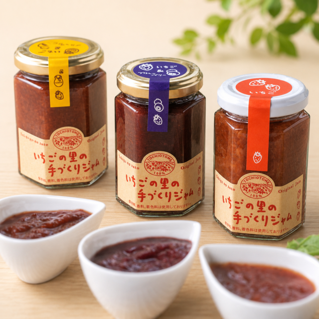いちごの里の手づくりジャム3種類