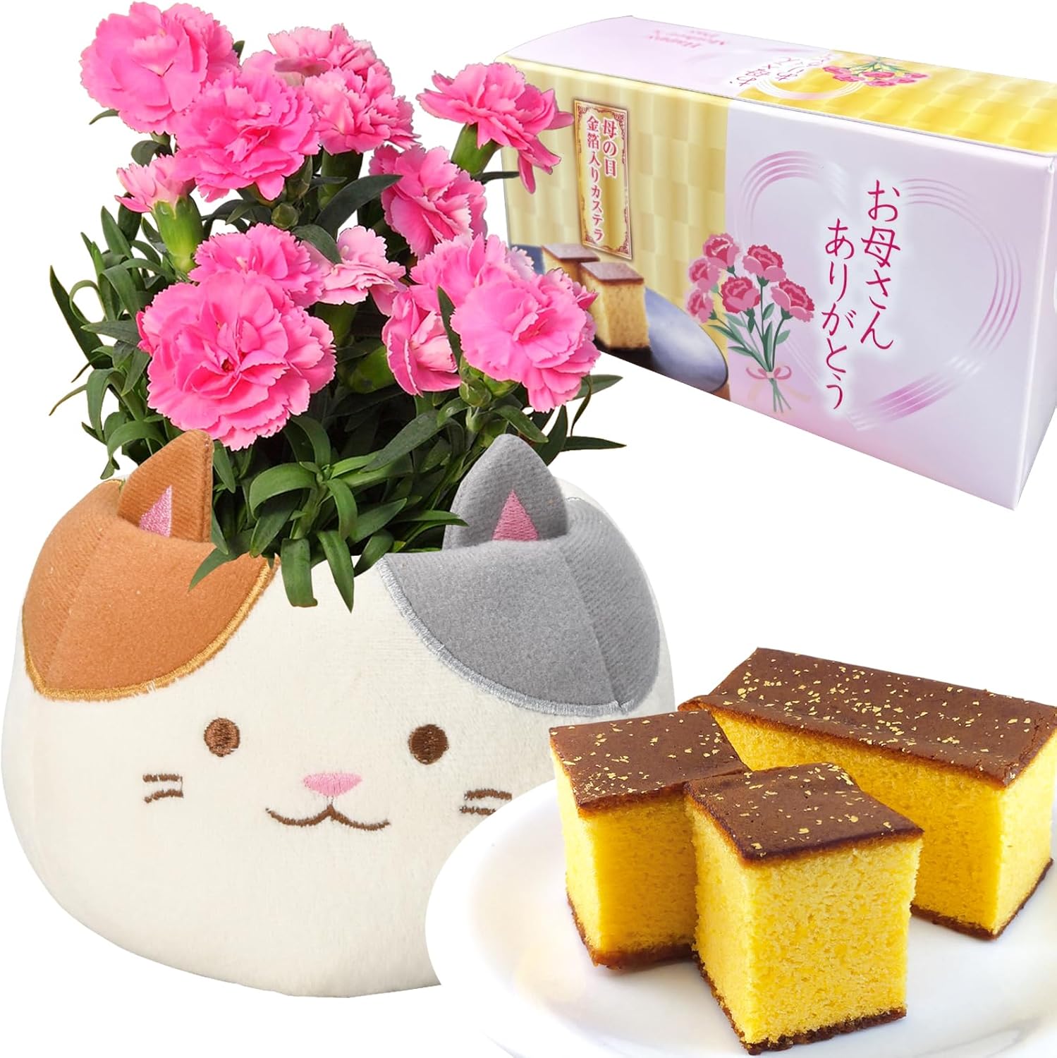 三毛猫ポット×カステラセット