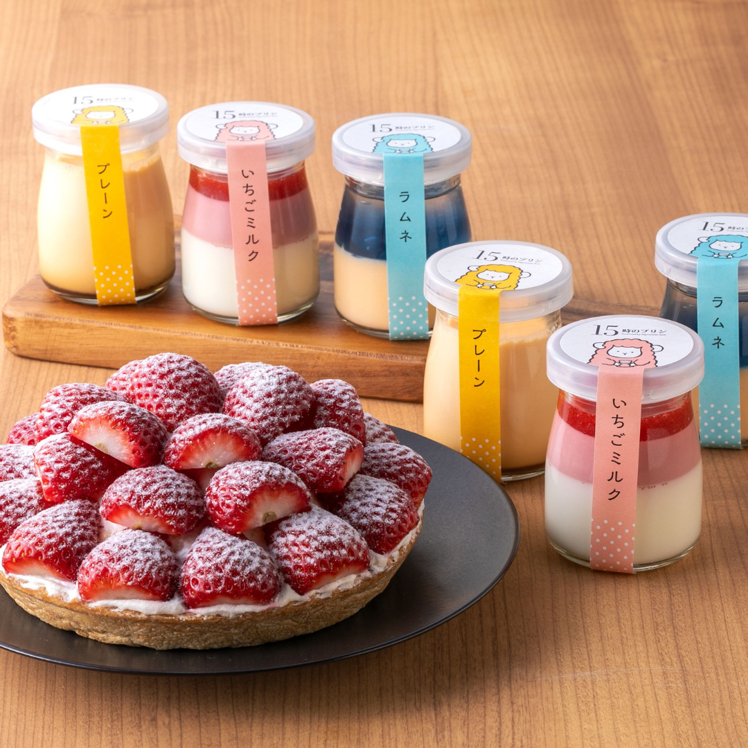 いちごの里タルト＆15時のプリン6個セット｜冬限定スイーツギフト