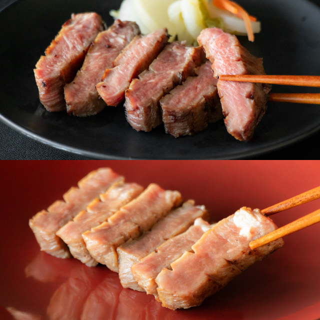 牛タン厚切り 塩麹熟成 食べ比べセット 450g（成牛 + 仔牛）