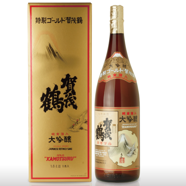 大吟醸 特製ゴールド賀茂鶴1.8L(GK-A1) 化粧箱入