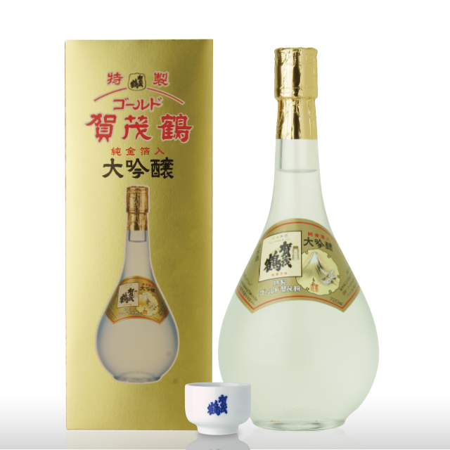 お猪口付 大吟醸 特製ゴールド賀茂鶴720ml（GK-B1）化粧箱入