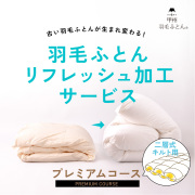 100s羽毛リフレッシュ加工（二層式仕様）【プレミアムコース】