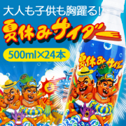 サイダー 炭酸飲料水 夏休みサイダー 500ml×24本