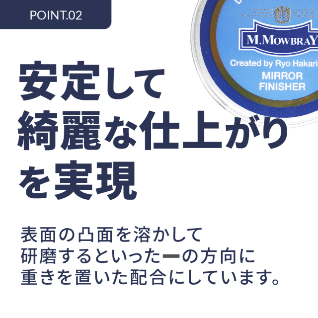鏡面磨き仕上げ用ワックス ミラーフィニッシャー M.MOWBRAY公式