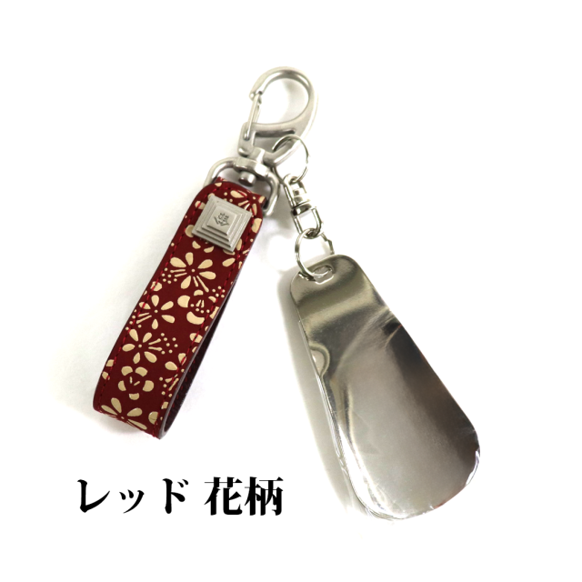 レッド 花柄