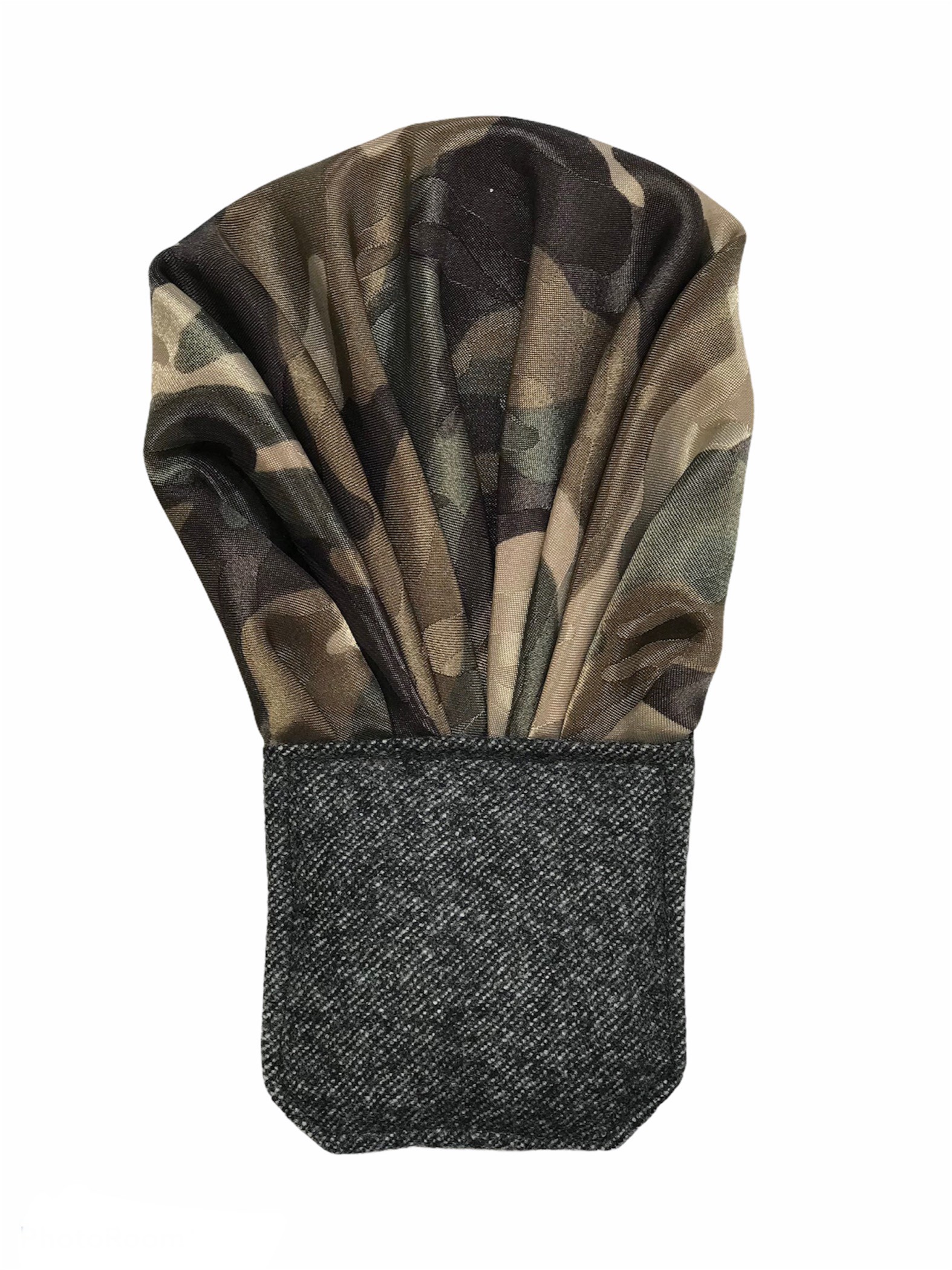 簡単チーフ　カモフラ　グリーン