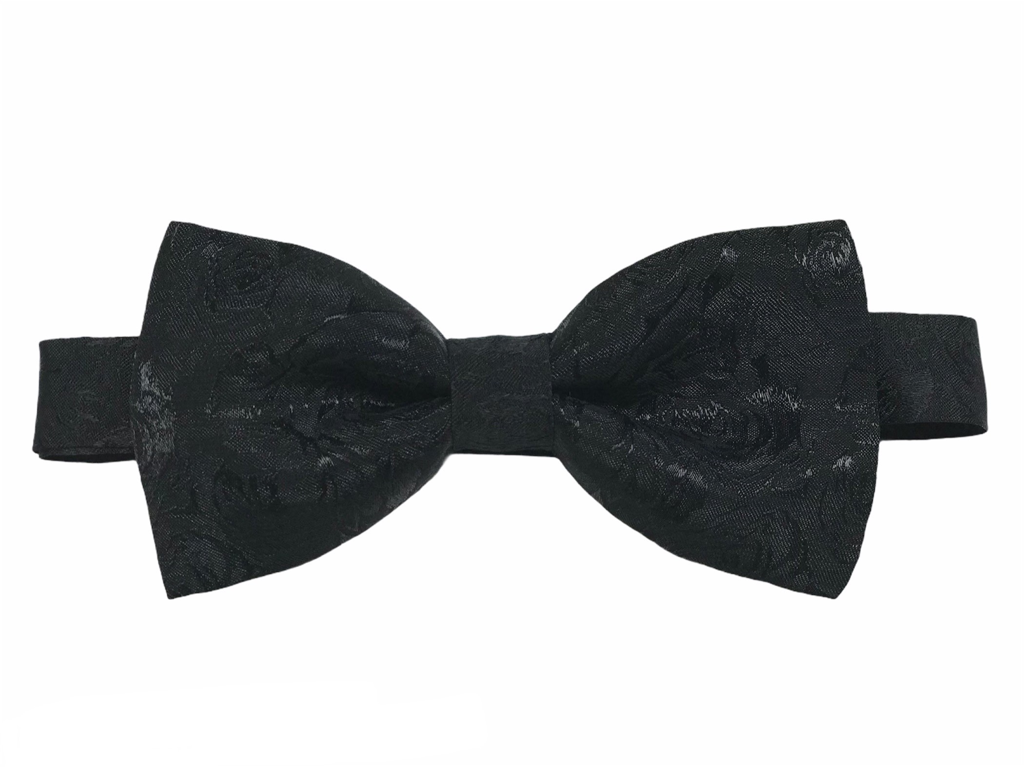 バラ柄ブラック　蝶ネクタイ　