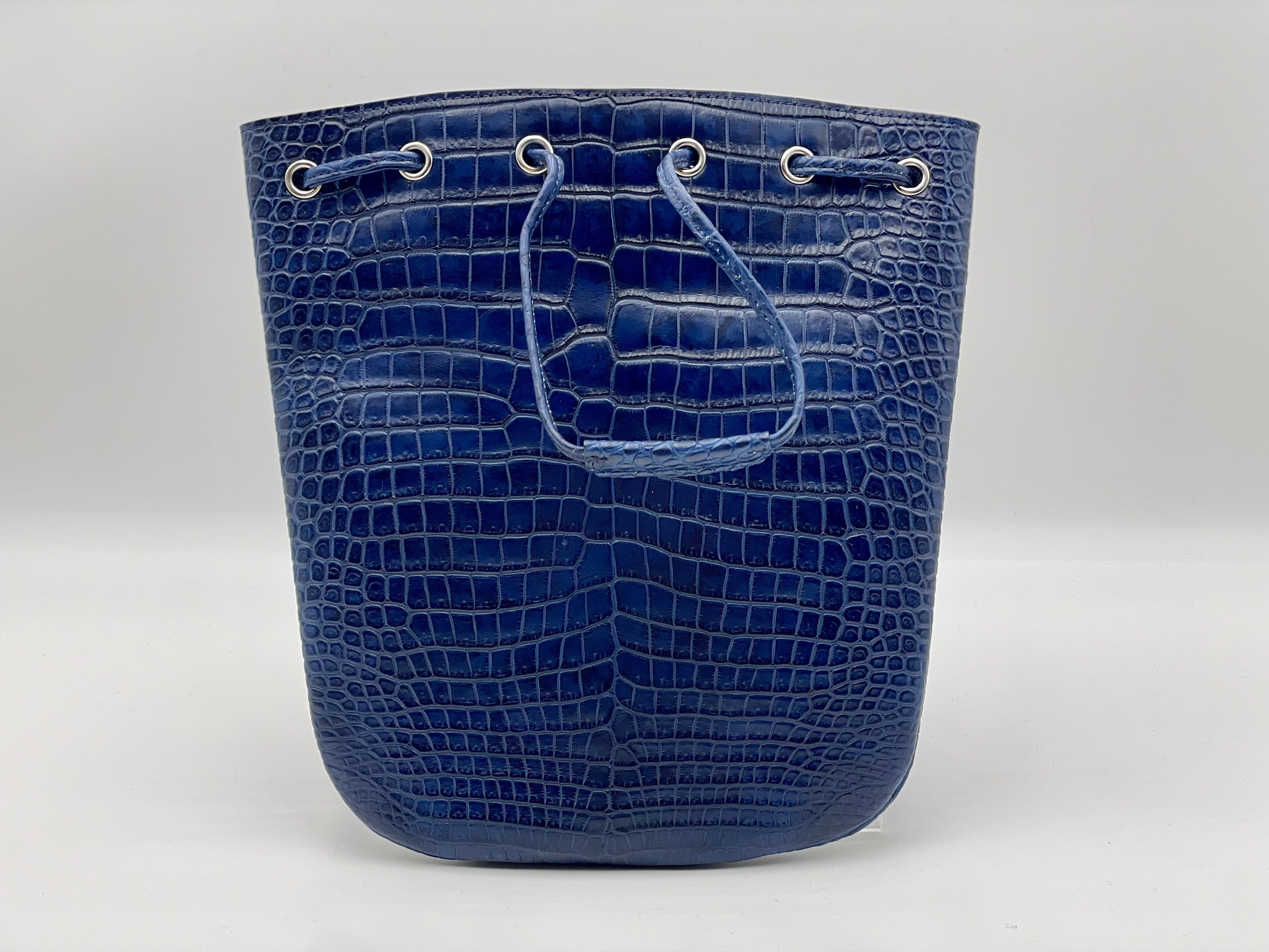 【希少】藍染ポロサス　オーダー巾着バック