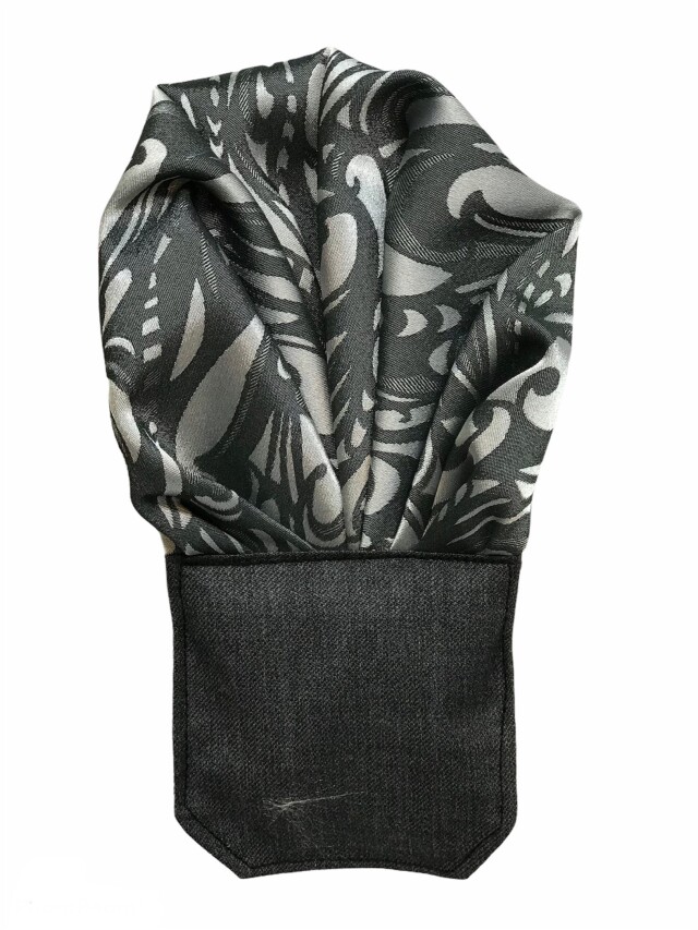 【一時品切中】　ペイズリー　シルバーグレー