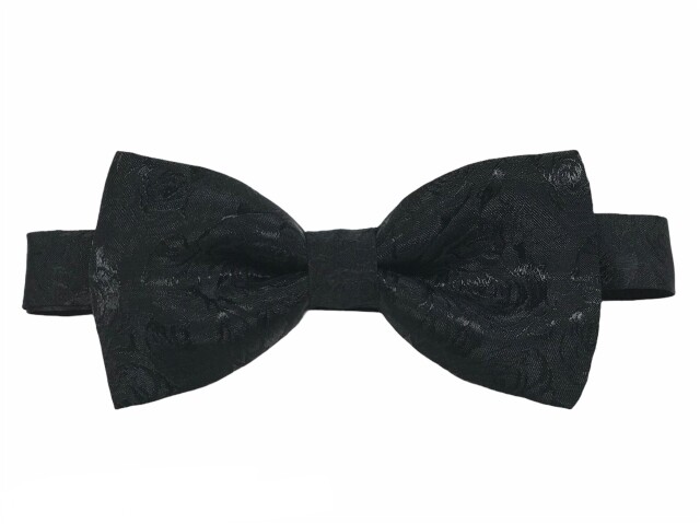 バラ柄ブラック　蝶ネクタイ　