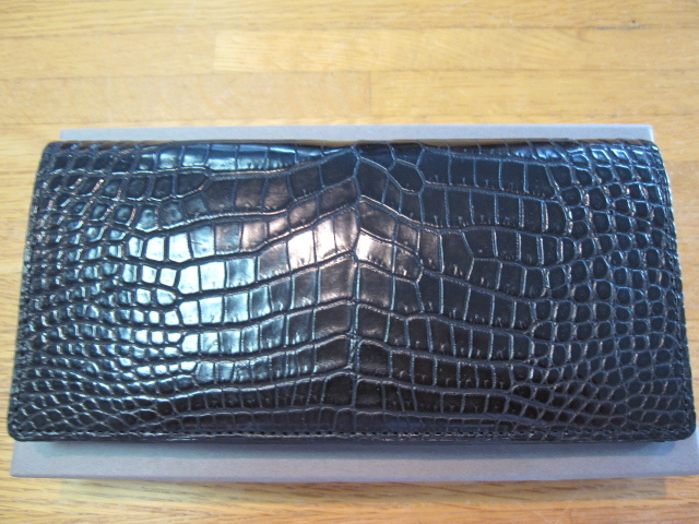 【浅草職人制作】クロコダイル長財布