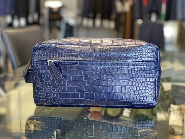 【希少】藍染ポロサス　オーダーハンドバッグL