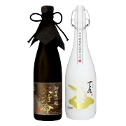 日本酒 飲み比べ 純米大吟醸【大彦命】×純米大吟醸【amamizu】720ml×2本セット