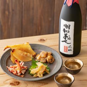 【お中元 夏ギフト】日本酒 おつまみセット 純米大吟醸【明和義人】720ml×清酒漬け珍味４種セット