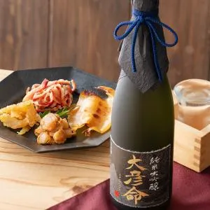 【お年賀 日本酒 ギフト】日本酒 おつまみセット  純米大吟醸【大彦命】720ml×清酒漬け珍味４種セット