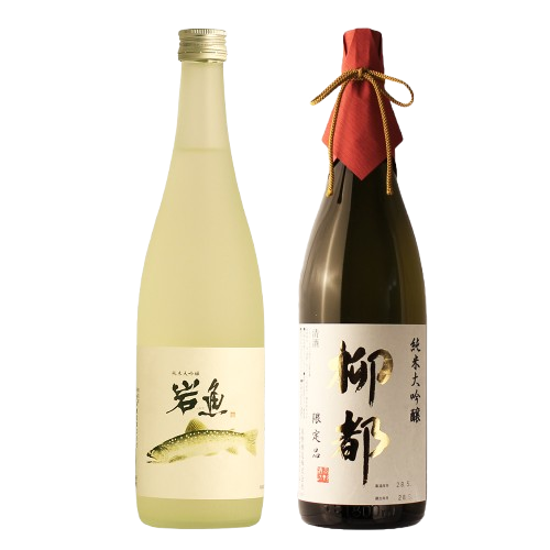 日本酒 高級飲み比べセット 純米大吟醸【岩魚】×純米大吟醸【柳都】720ml×2本セット