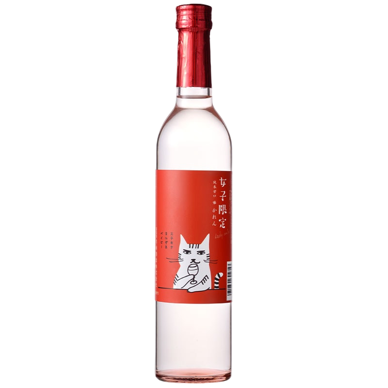 甘口 純米酒【かれん 純米甘口＊女子限定 】 王紋酒造 500ml